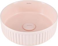 Раковина накладная круглая Allen Brau Fantasy 4.11032.SM керамика цвет розовый