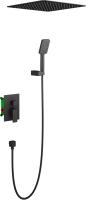 Душевая система со смесителем Timo Selene SX-2029/03SM монтаж встраиваемая в стену без термостата черный