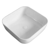 Раковина накладная квадратная  Esbano ERCINA-N ESRNERCINW фаянс цвет белый