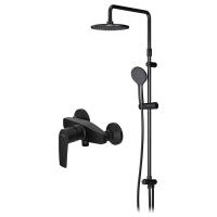 Душевая система со смесителем Am.Pm Gem F42890A24 монтаж настенная без термостата черный