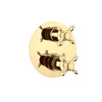 Смеситель для душа Webert Ottocento OT970902010 встраиваемый в стену 
с термостатом золото