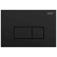 Кнопка смыва механическая D&amp;K Rhein DB1499025 цвет черный матовый