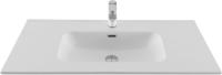 Раковина мебельная прямоугольная Aquanet Flat 00330426 керамика цвет белый матовый