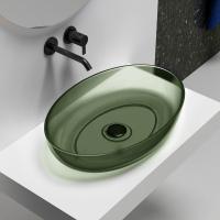 Раковина  овальная Abber Kristall AT2801Vesuvian полиэфирная смола цвет оливковый