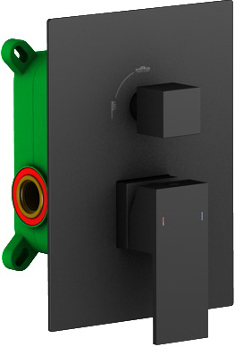 Душевая система со смесителем Timo Selene SX-2029/03SM монтаж встраиваемая в стену без термостата черный