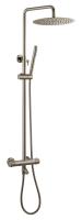 Душевая система со смесителем Boheme Uno 468-T-NB монтаж настенная с термостатом брашированный никель