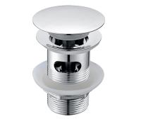 Донный клапан с переливом Wasserkraft  A024 латунь хром