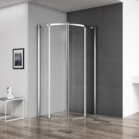 Душевой угол BelBagno Acqua ACQUA-R-2-100-C-Cr четверть круга 100x100 стекла прозрачные, профиль хром