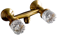Смеситель для душа Boheme Crystal 314-CRST настенный 
без термостата бронза