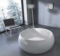 Акриловая ванна отдельностоящая BelBagno  BB30-1550 155x155 круглая цвет белый