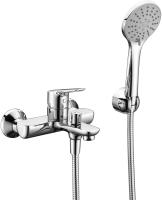 Смеситель для ванны или душа Wasserkraft Lippe 4501 настенный 
без термостата хром