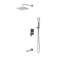 Душевая система со смесителем Grossman Classic 501.K35.04.100 монтаж встраиваемая  в стену без термостата хром