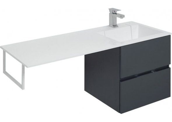 Раковина над стиральной машиной прямоугольная Aquanet Фортуна НФ-00014860 литьевой мрамор цвет белый