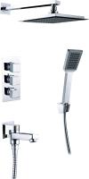 Душевая система со смесителем Timo Tetra-Thermo SX-0199/00SM монтаж встраиваемая в стену с термостатом хром