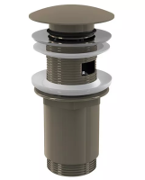 Донный клапан для раковины Ravak Click-Clack металл графит матовый, латунь, латунь