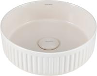 Раковина накладная круглая Allen Brau Fantasy 4.11032.IV керамика цвет бежевый