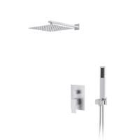 Душевая система со смесителем D&K Bayern.Liszt DA1515708A04 монтаж встраиваемая в стену без термостата белый матовый