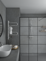 Полотенцесушитель электрический Vincea  П6  40x80 VTD-1R2CE хром