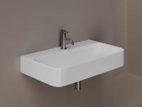 Раковина подвесная прямоугольная Ceramica Nova Aura CN2006 фарфор цвет белый