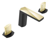 Смеситель для раковины Boheme Venturo 150-BG-TOUCH черный/золото