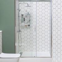 Душевая дверь Aquanet  SD-1200A 120 см стекла прозрачные, профиль хром