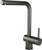 Смеситель для кухни Paulmark Spring Sp212067-GM без подключения к фильтру воронёная сталь