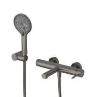 Смеситель для ванны или душа Cezares Relax RELAX-VD-GM настенный 
без термостата оружейная сталь