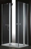 Душевой угол Cezares Elena ELENA-AH-2-120/100-P-Cr-L прямоугольная  стекла прозрачные, профиль хром