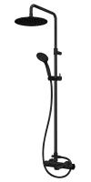 Душевая система со смесителем Cezares Czr CZR-B-CVD-NOP монтаж настенная без термостата черный матовый