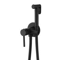 Гигиенический душ Abber Wasser Kreis AF8125B встраиваемый в стену черный матовый