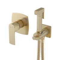 Гигиенический душ Lemark Ursus LM7219BG встраиваемый в стену брашированное золото