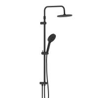 Душевая система без смесителя Damixa Apollo 947000300 монтаж настенная  черный матовый