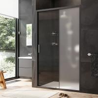 Душевая дверь Am.Pm Gem W90G-120-1-195BM 120 см стекла прозрачные матовые, профиль черный