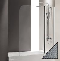 Шторка для ванны распашная  Cezares Eco ECO-O-V-11-120/140-P-Cr-R 120 см, стекла рифленые, профиль хром