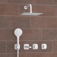 Душевая система со смесителем Wasserkraft Saale 9500 A9551.267.316.146.254.328.156.155 монтаж встраиваемая в стену без термостата белый