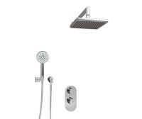Душевая система со смесителем Wasserkraft  A16028 Thermo монтаж встраиваемая в стену с термостатом хром