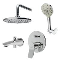 Душевая система со смесителем Am.Pm X-Joy FB85A10020 монтаж встраиваемая в стену без термостата хром