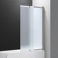 Шторка для ванны распашная раздвижная  Cezares Slider SLIDER-VF-11-90/150-P-Cr 90 см, стекла рифленые, профиль хром