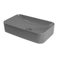 Раковина  прямоугольная Abber Rechteck AC2204MG фаянс цвет серый матовый