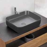 Раковина накладная прямоугольная Vincea  VBS-105MA фарфор цвет темно-серый матовый