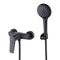 Смеситель для душа Lemark Bronx LM3703BL настенный 
без термостата черный