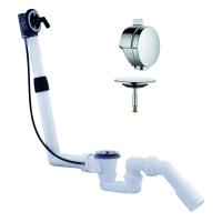 Слив-перелив для ванны с наполнением через перелив Kludi Rotexa Multi 2120005N-00 металл/пластик хром