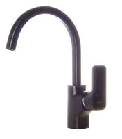 Смеситель для кухни D&K Berlin DA1432425 без подключения к фильтру черный