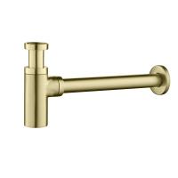 Сифон для раковины TIMO 958/17L латунь матовое золото