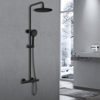 Душевая система со смесителем Vincea Desire VSFS-1D0TMB монтаж настенная с термостатом черный