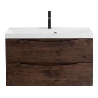 Тумба под раковину подвесная BelBagno Marino MARINO-900-2C-SO-RW-P 90 см  2 ящика цвет Rovere Moro 