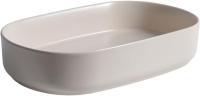 Раковина накладная овальная Allen Brau Fantasy 4.11022.IV керамика цвет бежевый