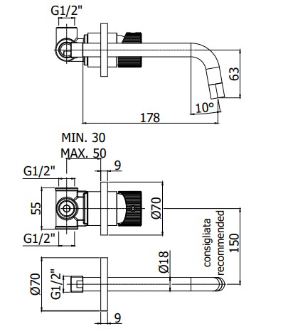 Смеситель для раковины Paffoni JO JO006CR70 