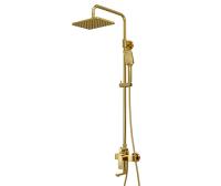 Душевая система со смесителем Wasserkraft Aisch A15501 монтаж настенная без термостата золото