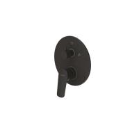 Смеситель для душа Bravat Rhein PB8429564BW-2-ENG встраиваемый в стену 
без термостата черный
